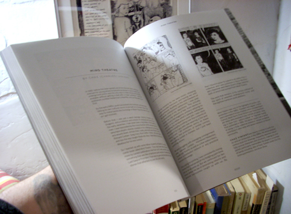 Photo of Graphics Underground book, open to essay